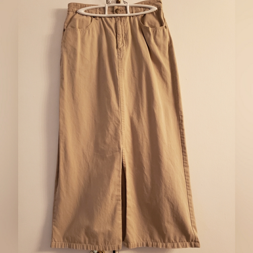 Tan, Full Length Skirt